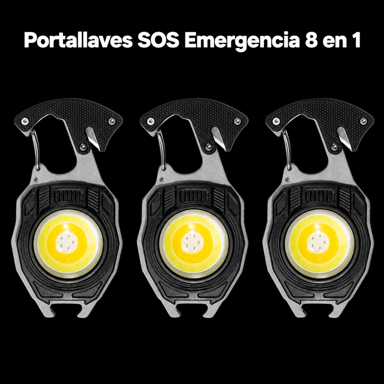 Portallaves SOS de Emergencia 8 en 1 - Tu Kit de Emergencia siempre contigo