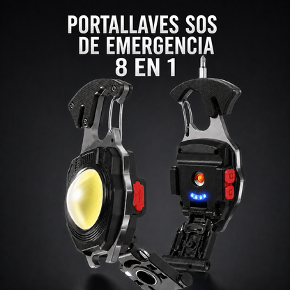 Portallaves SOS de Emergencia 8 en 1 - Tu Kit de Emergencia siempre contigo