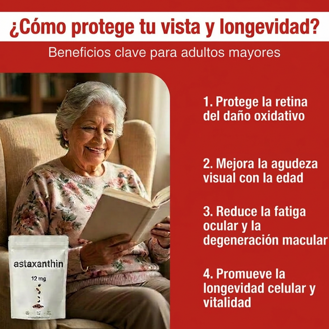 "El Antioxidante más Poderoso de la Naturaleza, Piel Reluciente, salud Ocular  y mejor Rendimiento"