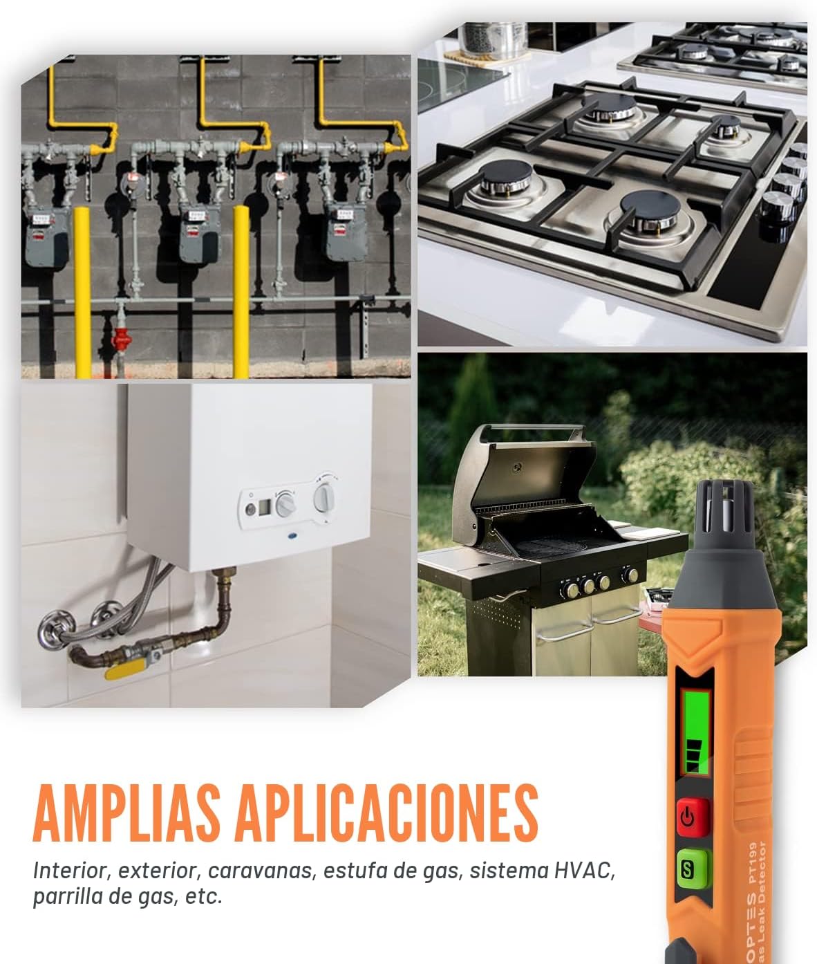 Bolígrafo Detector de Gas Seguro